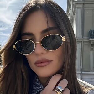 GOLD AND BLACK SUNGLASSES ❤️‍🔥 NWT WITH CASE